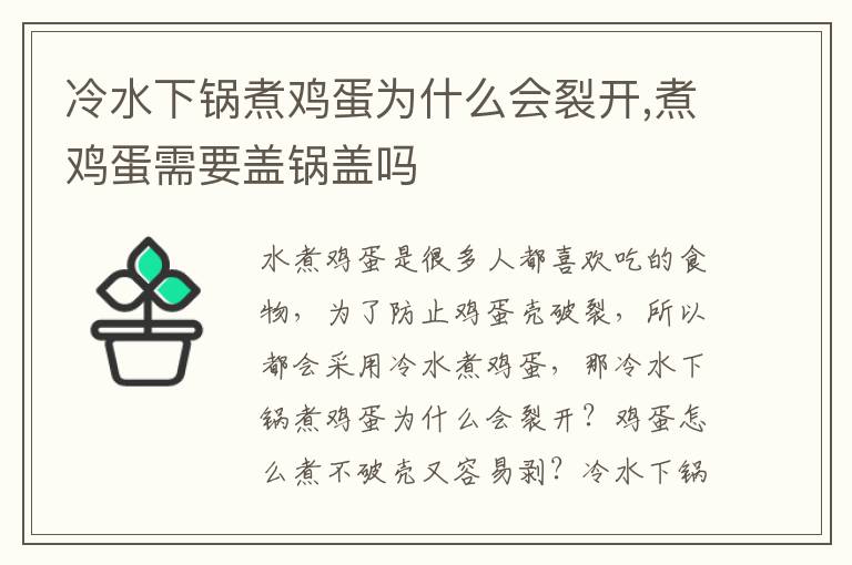 冷水下锅煮鸡蛋为什么会裂开,煮鸡蛋需要盖锅盖吗