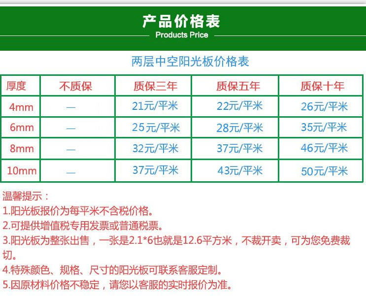 PC板多少钱一平米(最新PC阳光板每平米价格) PC板多少钱一平米(最新PC阳光板每平米价格)