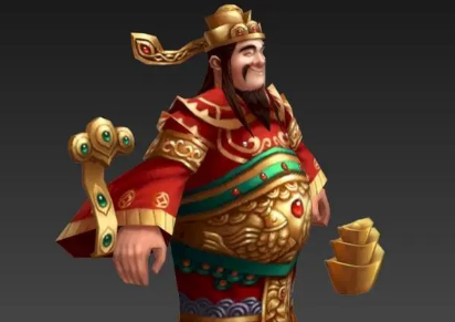 年画财神贴家里客厅好吗_财神