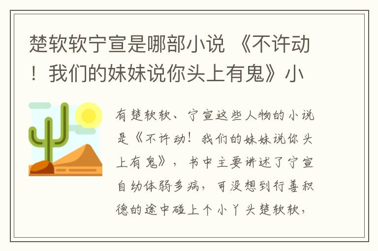 楚软软宁宣是哪部小说 《不许动！我们的妹妹说你头上有鬼》小说简介
