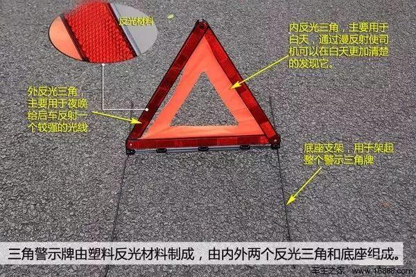 汽车三角警示牌怎么折叠？安全警示牌三角怎么收起来