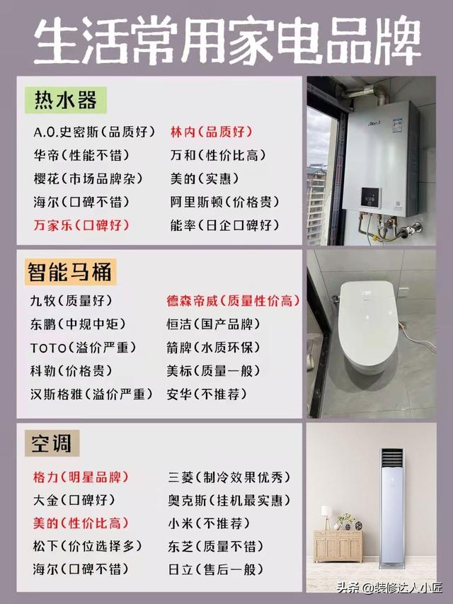 家电买什么牌子比较好？常用的家电品牌哪些靠谱