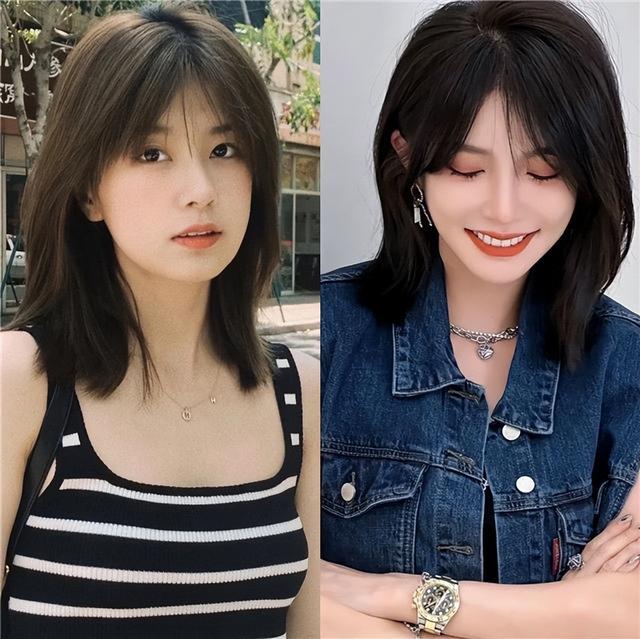 女齐肩发型图片大全？今年流行齐肩锁骨发