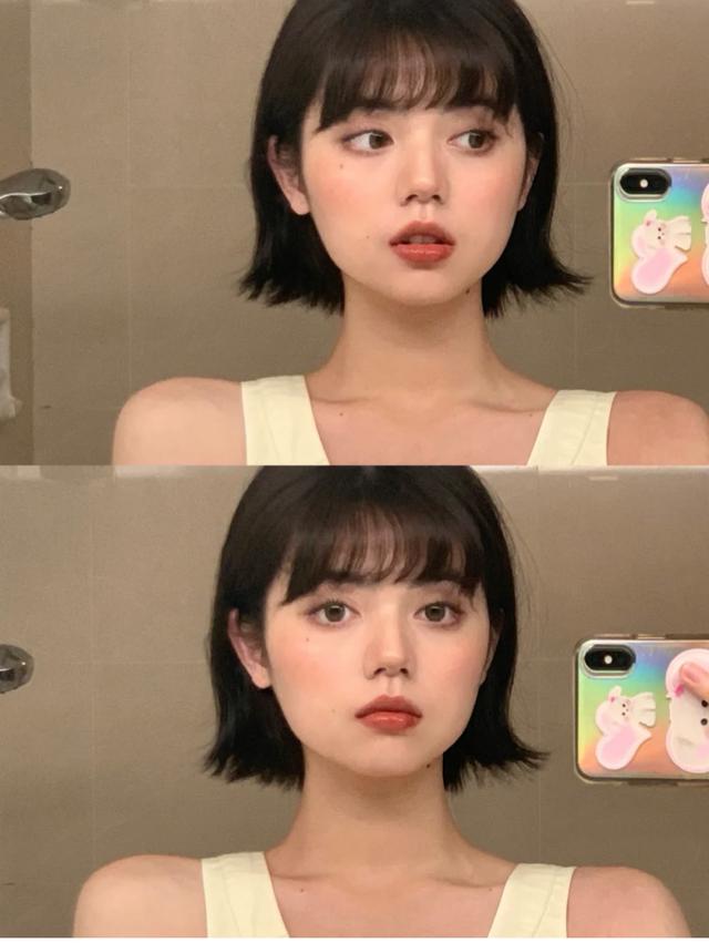 短头发发型图片女圆脸？4个要点让你减龄又显瘦