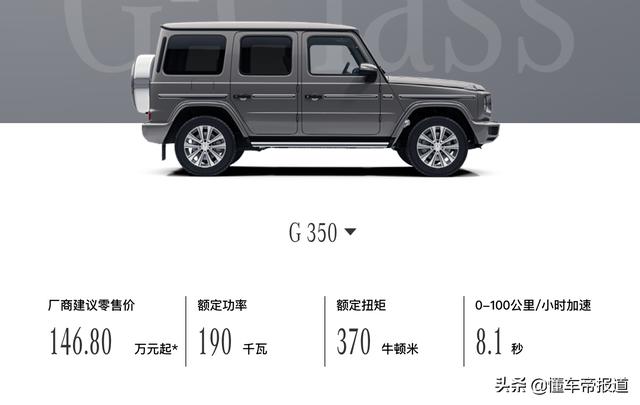奔驰g级多少钱？奔驰G级最新售价