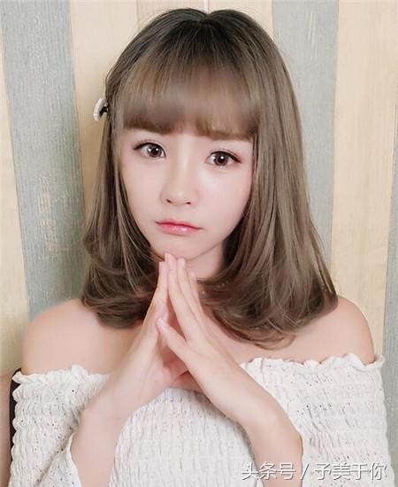 齐肩中短发梨花头发型？梨花烫中短发型图片