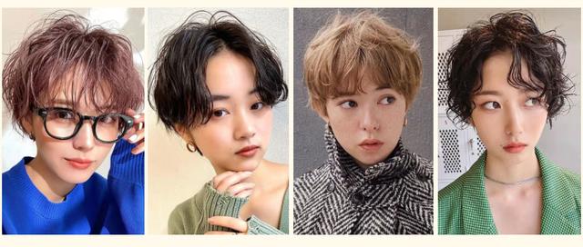短发烫发最新发型女图片？最流行的纹理烫短发