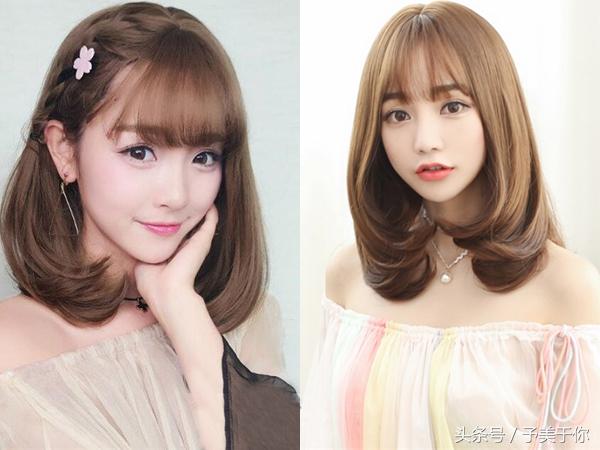 齐肩中短发梨花头发型？梨花烫中短发型图片