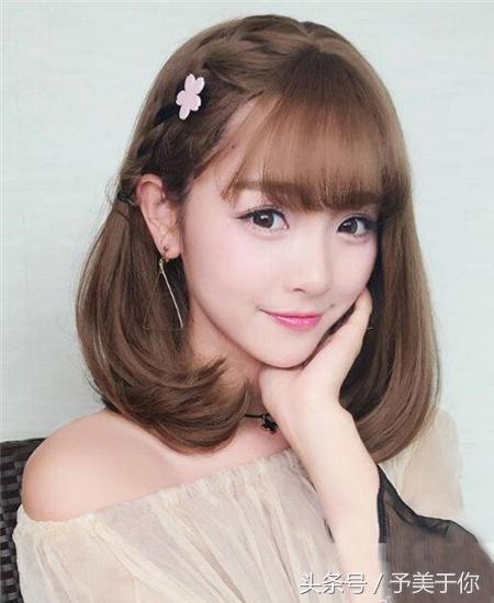 齐肩中短发梨花头发型？梨花烫中短发型图片