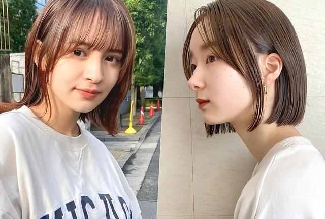 时尚短发发型女2022图片？2022日系女生短发发型推荐