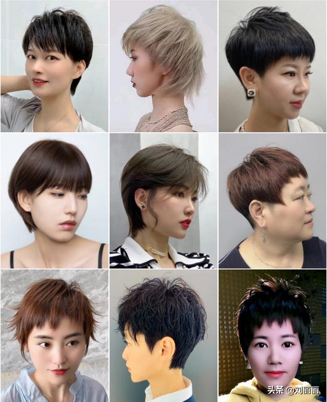 女士短发发型设计图片？适合夏天剪的超短发