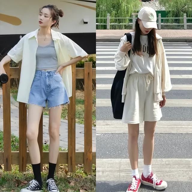 短裤的搭配图片女？三种搭配就很时髦