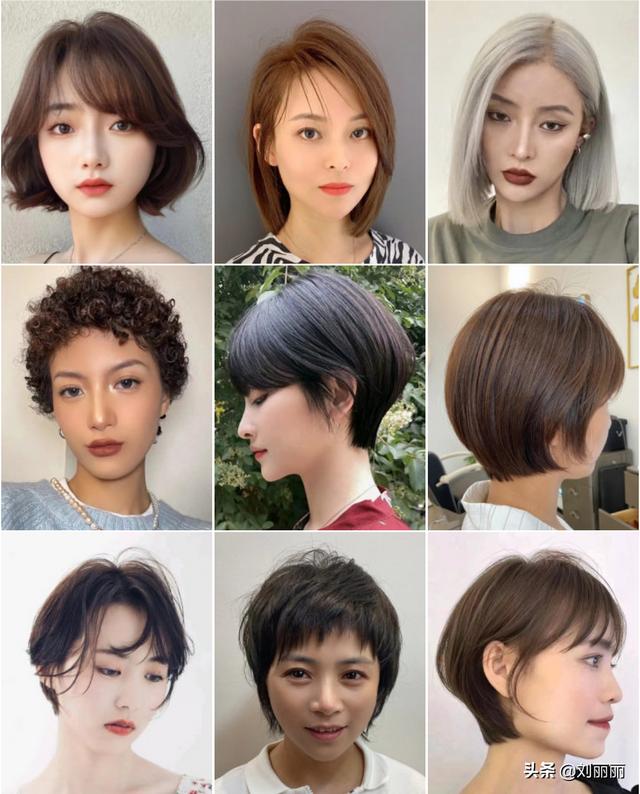 女士短发发型设计图片？适合夏天剪的超短发