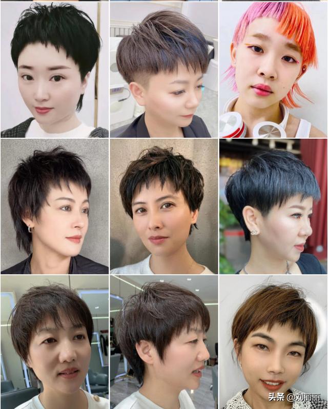 女士短发发型设计图片？适合夏天剪的超短发